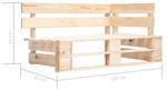 Palettenbank 297703 Braun - Holzwerkstoff - Holzart/Dekor - 110 x 55 x 65 cm