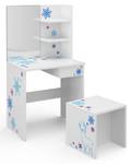 Coiffeuse pour enfants Schneeflocke Blanc - Bois manufacturé - 54 x 103 x 40 cm