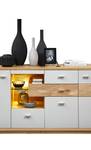 Sideboard Valente 4 Grau - Holzwerkstoff - Holzart/Dekor - 180 x 38 x 48 cm