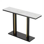 Table Console Melior Imitation marbre blanc