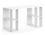 Schreibtisch Arian Weiß Weiß - Holzwerkstoff - 130 x 75 x 60 cm