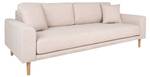 Sofa Lido Braun - Holz teilmassiv - 210 x 76 x 93 cm