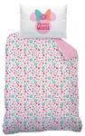 Babybettwäsche Minnie Mouse in Biber Pink - Textil - 100 x 135 x 1 cm