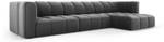 modulares Ecksofa SERENA 5 Sitzplätze Grau