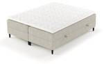 Boxspringbett Malte Beige - Grau - Breite: 160 cm - H4