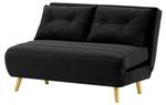 2-Sitzer Ausklappbares Sofa Flic Schwarz