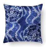 Kissen mit Digitaldruck Blau - Textil - 40 x 5 x 40 cm