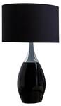 Lampe de table YIRMA Noir - Gris - Métal - Textile - 30 x 60 x 30 cm