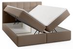 Boxspringbett Oreno Royal Braun - Breite: 204 cm