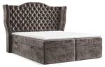 Boxspringbett Royal Braun - Breite: 200 cm