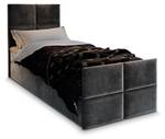 Boxspringbett ARIEL 100 Dunkelgrau - Breite: 100 cm