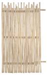 Zaun EDANA Beige - Holzwerkstoff - 8 x 180 x 100 cm