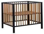 Laufgitter Nordic Natur Schwarz - Holzwerkstoff - 78 x 80 x 98 cm