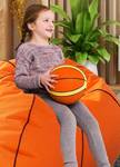 Pouf gaming basket 110cm - 300L Orange - 110 x 110 x 110 cm