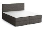 Boxspringbett Doppelbett Soler Grau - Breite: 140 cm