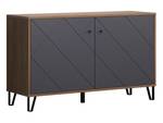 Sideboard Montez 2 Grau - Holz teilmassiv - 123 x 76 x 40 cm