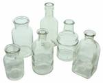 Vase Solid 6er Set Glas - 5 x 16 x 5 cm