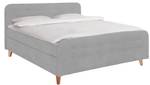 Nordic Box Boxspringbett TSV Silber / Grau - Silbergrau - Breite: 162 cm - H3