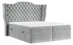 Boxspringbett Royal Grau - Breite: 180 cm