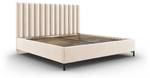 Bett mit Box + Kopfteil ALLISON Beige