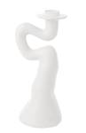 Bougeoir Organic Swirl Blanc