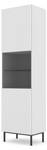 Armoire vitrine RAVENNA B SC60 1D Noir - Blanc