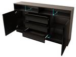 Sideboard DISPARO SB160 2D3D Schwarz