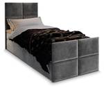 Boxspringbett ARIEL 90 Grau - Breite: 90 cm