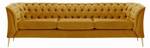 Dreisitzer-Sofa Chesterfield Modern Gelb