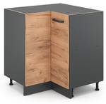 Eckschrank R-Line 34892 Anthrazit - Sonoma Eiche Trüffel Dekor