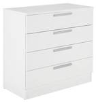 Commode basse MATHIAS Blanc - Bois manufacturé - 40 x 76 x 80 cm