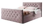 Boxspringbett MOLIE Altrosa - Breite: 122 cm