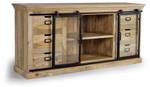 Anrichte 1327 Braun - Massivholz - 45 x 86 x 180 cm