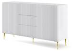 Sideboard RAVENNA B SB150 2D3D Gold - Weiß