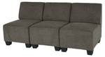 Modular 3-Sitzer Sofa Couch Lyon Braun