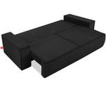 NAPI Sofa 3 Sitzer Schwarz - Breite: 244 cm