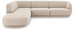 Ecksofa MILEY 6 Sitzplätze Beige