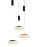 LED Pendellampe Q ETIENNE Smart Home Schwarz - Kunststoff - 35 x 200 x 350 cm