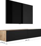 TV-Lowboard Orinoco Schwarz - Braun - 170 x 32 cm