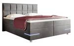 Boxspringbett Lea Grau - Breite: 180 cm - H4