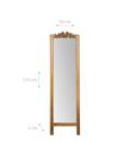 Spiegel GOLD II Gold - Massivholz - 4 x 175 x 50 cm