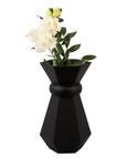 Vase déco Geo Queen Noir - Matière plastique - 15 x 25 x 15 cm