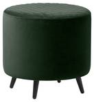 Otis Pouf en velours, vert. Otis Pouf en velours, vert.