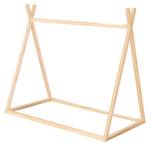 Bodenbett Montessori Braun - Holz