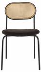 Stuhl und Sessel am Tisch LEA 2er Set Schwarz - Rattan - 48 x 79 x 46 cm