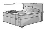 Boxspringbett FLORELLA Braun - Breite: 140 cm