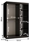 SCHWEBETÜRENSCHRANK DOME Breite: 120 cm - Silber