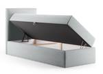 Boxsprinbett Einzelbett Pinet Mini Hellgrau - Breite: 90 cm