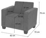 Couch-Garnitur Lyon Sofa-System 4-1