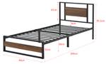 Metallbett Villach Breite: 94 cm